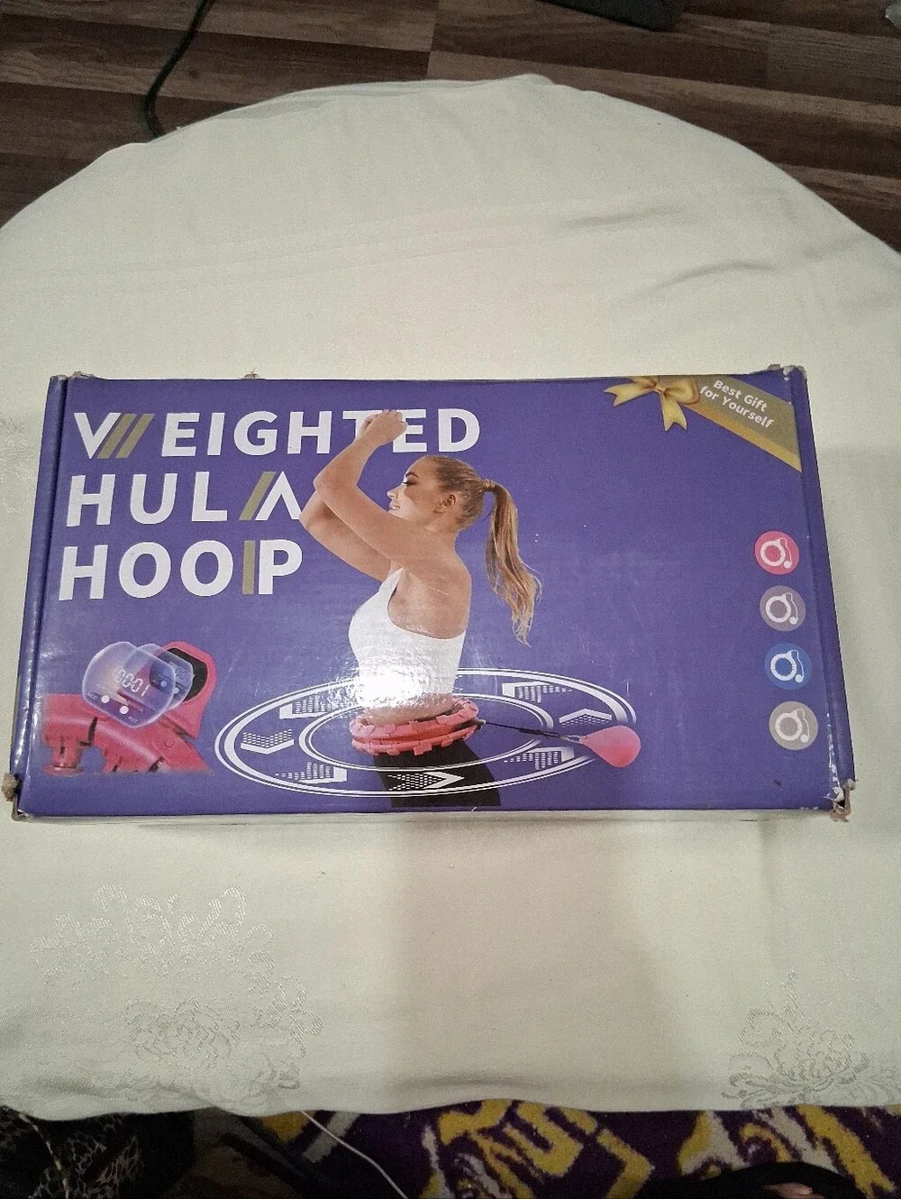 Weighted Hula Hoop Fitness Spinner - Purple
